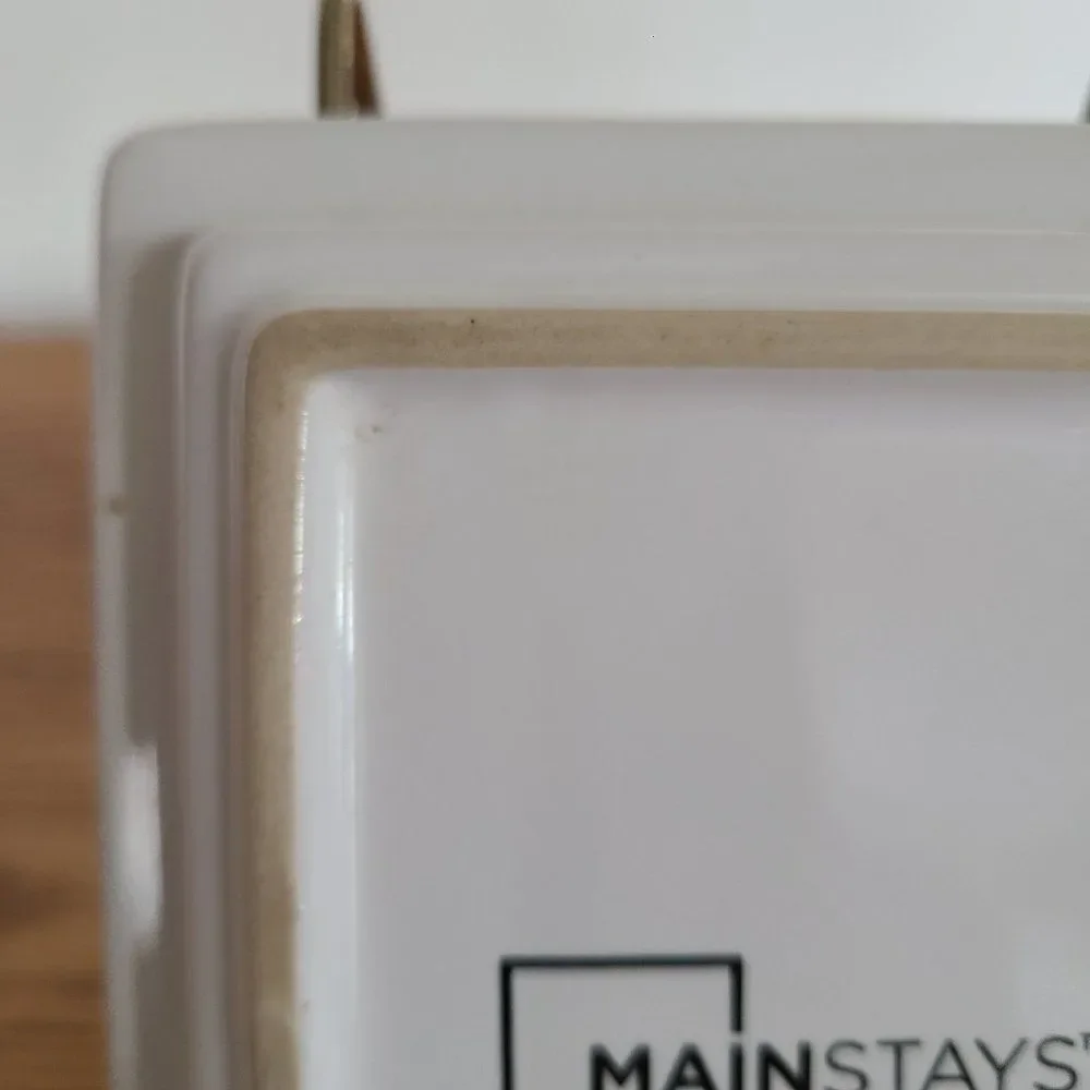 Mainstays Ceramic Rectangular Spoon Rest Utensil Holder Kitchen Stove Countertop